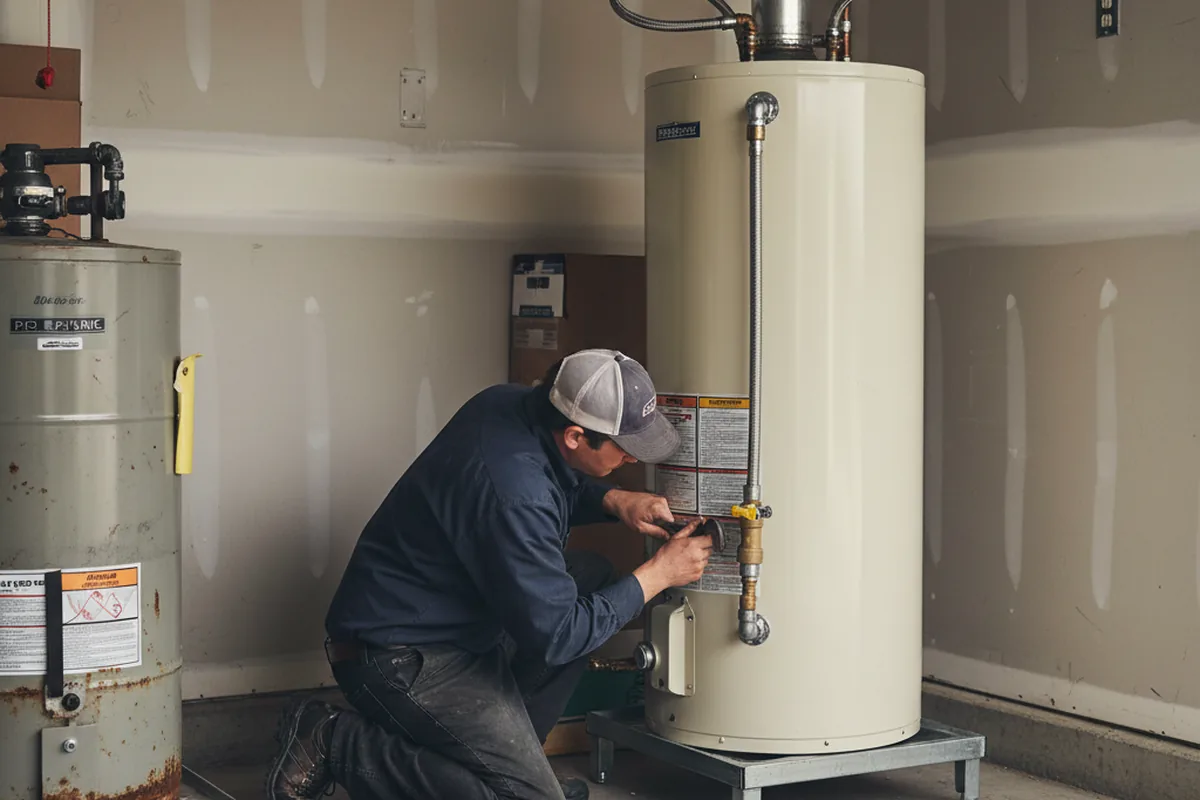 Water heater and shutoff valve replacement in Silverthorne